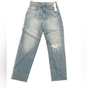 New Hudson Jeans Kass Hugh Rise Straight Ankle
Distressed 26